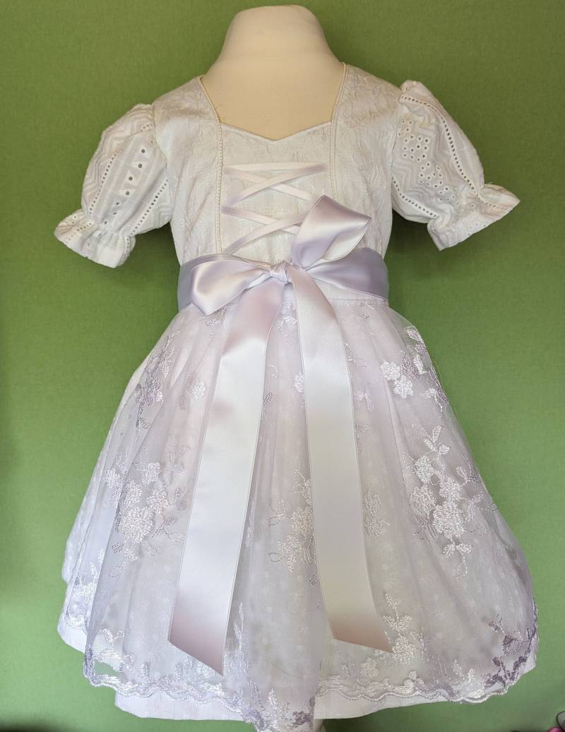 Tauf Dirndl Gr. 86, Weiß, Sofort Lieferbar von CarlinaRegine