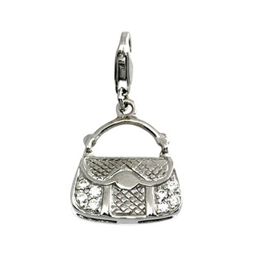Carlo Biagi Damen-Anhänger Handstasche 925 Silber CSCZS05C von Carlo Biagi
