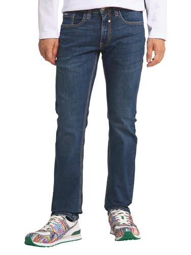 Carlo Colucci 5-Pocket Jeans Enrico in Bluestone mit Stretch Bluestonebleached 33W34L von Carlo Colucci