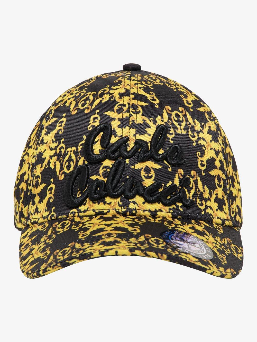 Carlo Colucci Baseball Cap Damen Baumwolle bedruckt, gold von Carlo Colucci