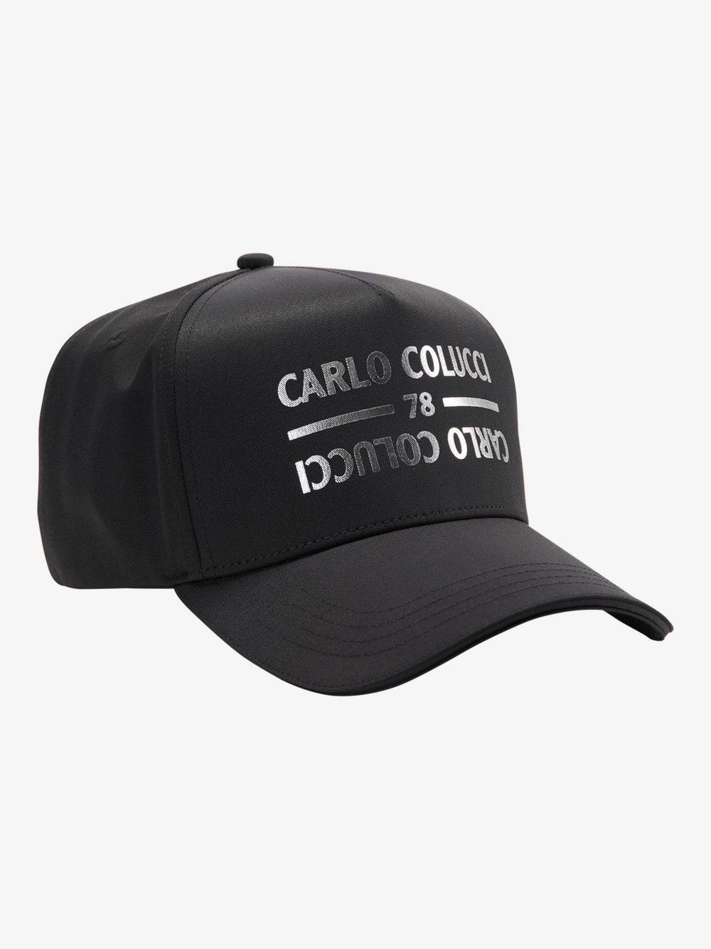 Carlo Colucci Baseball Cap Damen Baumwolle, schwarz von Carlo Colucci