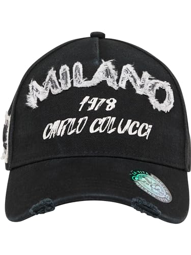 Carlo Colucci Basecap mit Logodruck Schwarz OS von Carlo Colucci