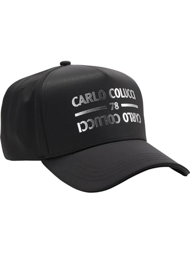 Carlo Colucci Basecap mit Silberfolierung Schwarz OS von Carlo Colucci