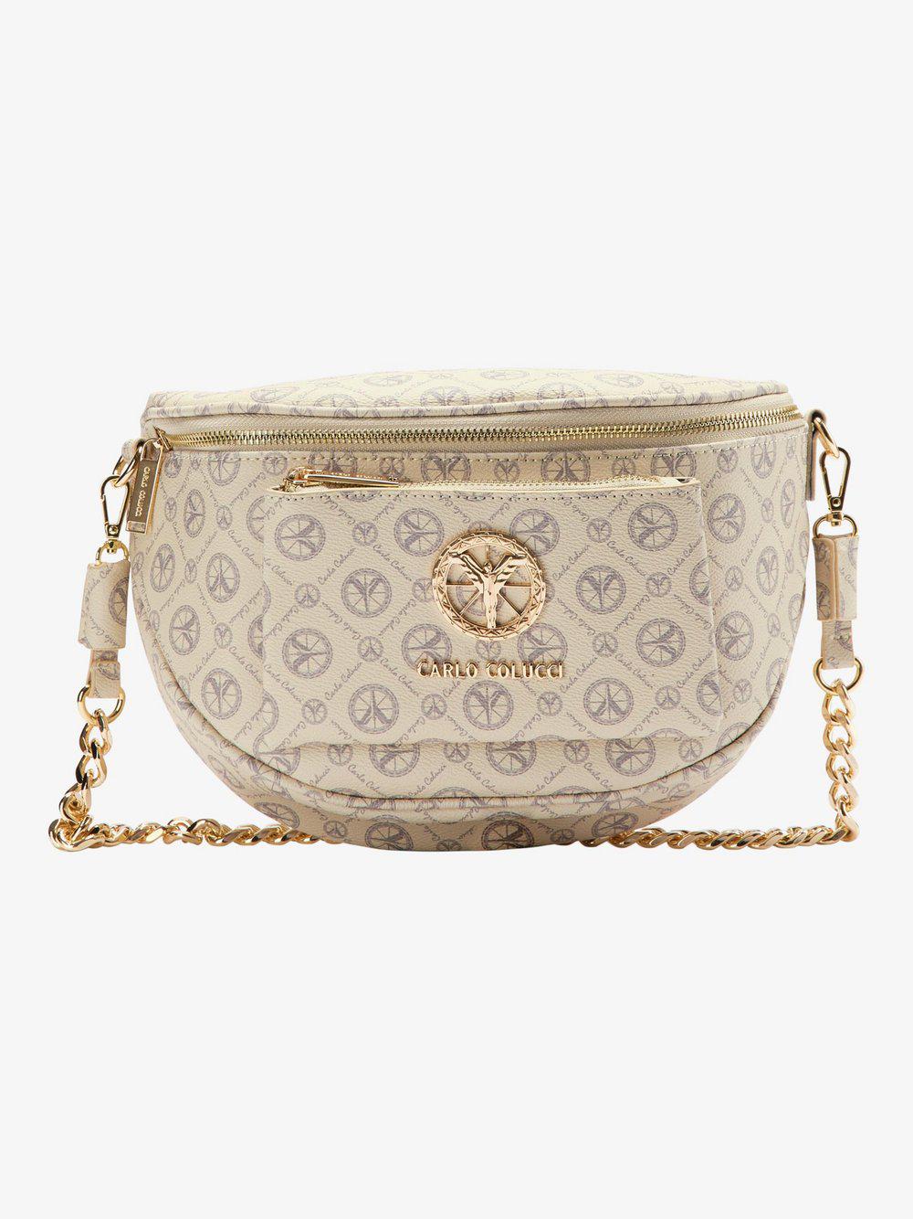 Carlo Colucci Bauchtasche Damen, beige von Carlo Colucci