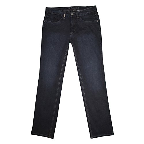 Carlo Colucci Herren Stretch 5-Pocket Trend Jeans Hose Mod. Enrico, Regular Gerade (34/32, 7060 Blue Black) von Carlo Colucci