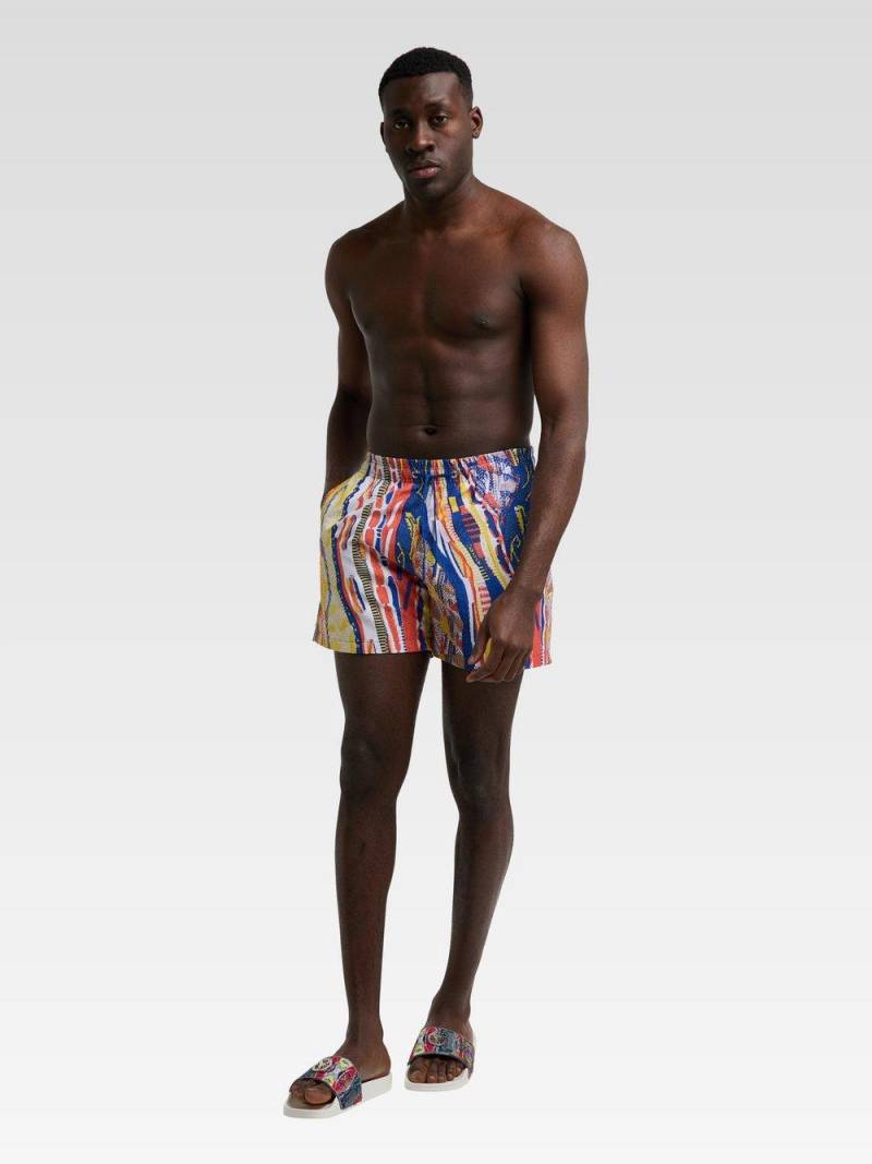 Carlo Colucci Badeshorts Herren gestreift, royal von Carlo Colucci