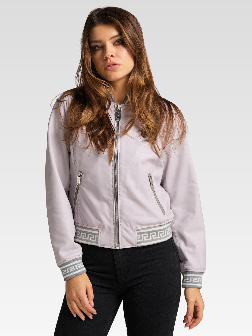 Carlo Colucci Lederjacke Damen, flieder von Carlo Colucci