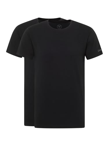 Carlo Colucci Rundhals T-Shirt, 2er Pack Schwarz 3XL von Carlo Colucci