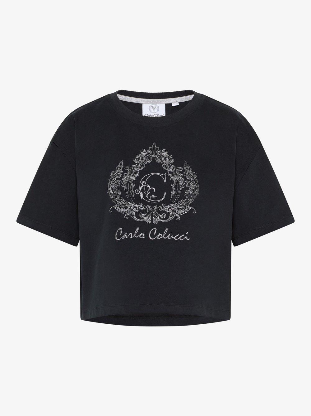 Carlo Colucci T-Shirt Damen Baumwolle, schwarz von Carlo Colucci