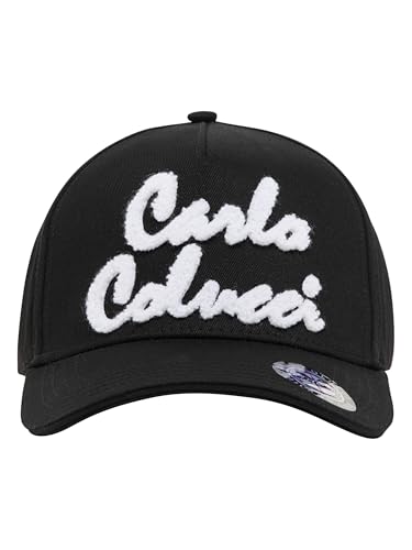 Carlo Colucci Basecap mit Logoschriftzug in Teddyoptik Schwarz OS von Carlo Colucci