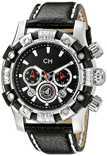 Carlo Monti Herren-Armbanduhr XL Arezzo Chronograph Quarz Leder CM122-122 von Carlo Monti