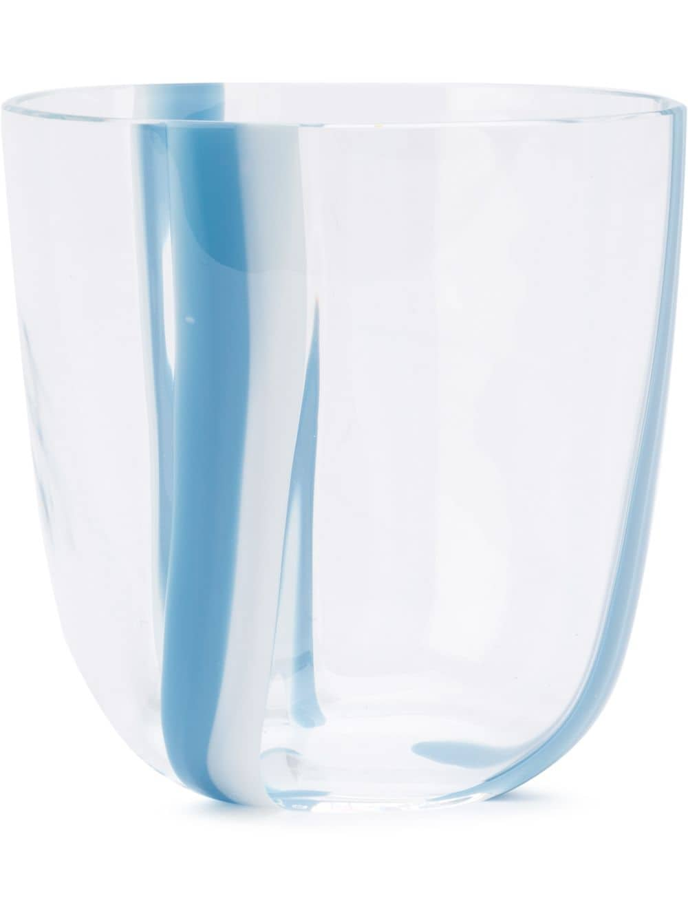 Carlo Moretti Glas mit Streifen - Blau von Carlo Moretti