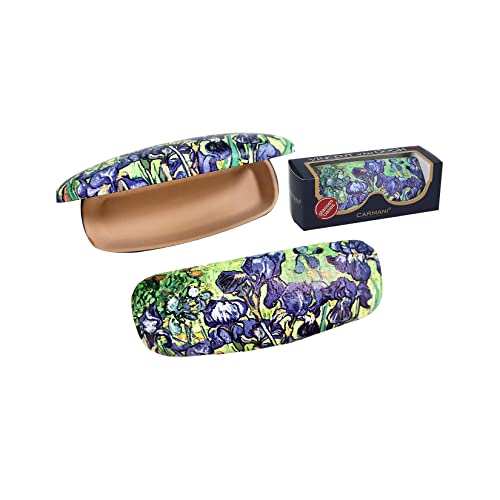 Carmani - Schutzbrille Case Box mit Lackierung mit Vincent Van Gogh, Iris, mehrfarbig, 16x6.5x4cm von Carmani