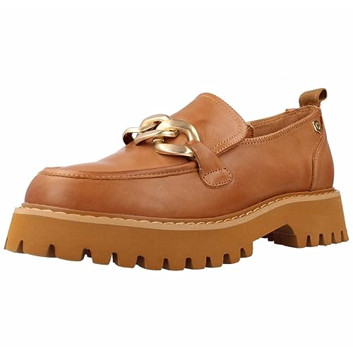 CARMELA Damen 161061 Flacher Slipper, Camel, 37 EU von Carmela