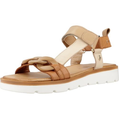 Carmela Damen 161562 Flache Sandale, Camel, 40 EU von Carmela