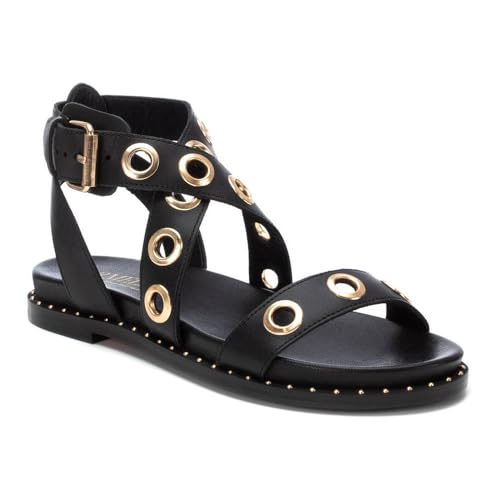 Carmela Damen 162389 Flache Sandalen, Schwarz, 39 EU von Carmela