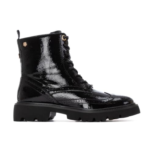 Carmela Damen 162593 Stiefelette im Militärstil, Schwarz, 38 EU von Carmela