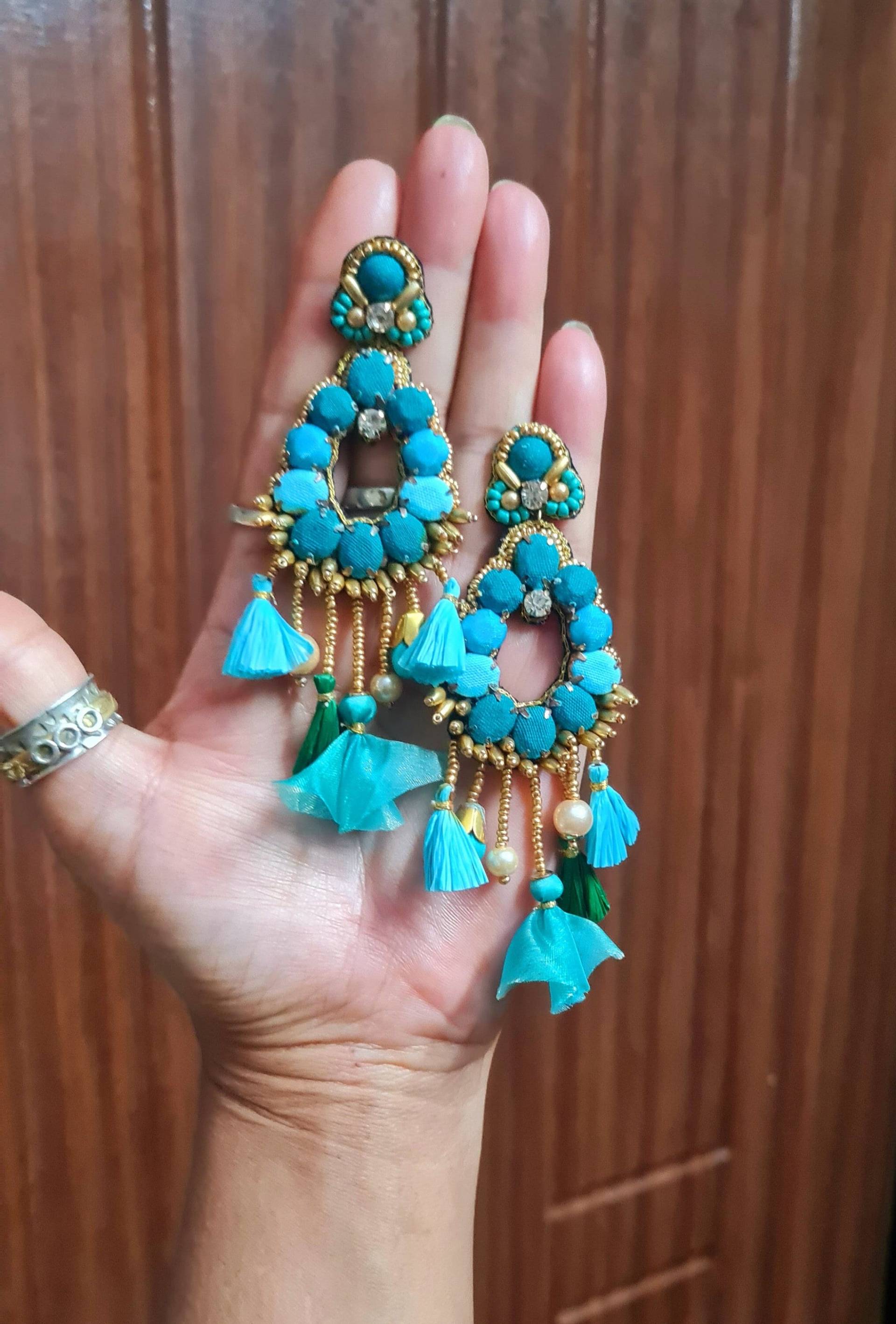 Handgemachte Türkis Ohrringe von Carnationjewellery