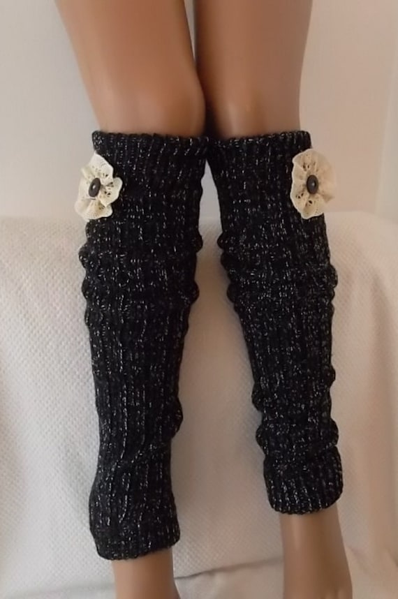 strickstulpen Mit Lochmuster Winter-stiefel-Socken von CarnavalShop