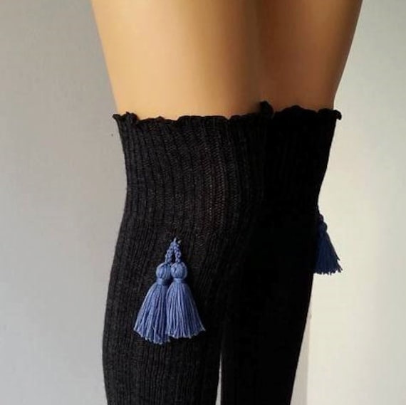 strickstulpen Mit Quasten Wintermode Accessoires von CarnavalShop