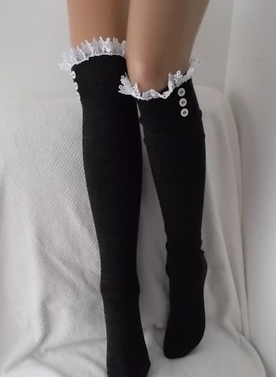 Einzigartige Geschenke Für Frau Personalisiertes Geschenk Frauen Stulpen Stricken Socken Winter Accessoires Sie Damenmode von CarnavalShop