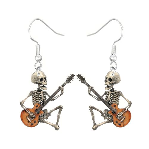 Carniee Halloween Ohrringe Schädel Spinnennetz Kürbis Geist Hängerohrringe Niedlicher Schmuck für Party Kostüm Cosplay Acryl Anhänger Halloween Schmuck Geschenke für Damen Mehrfarbig J von Carniee