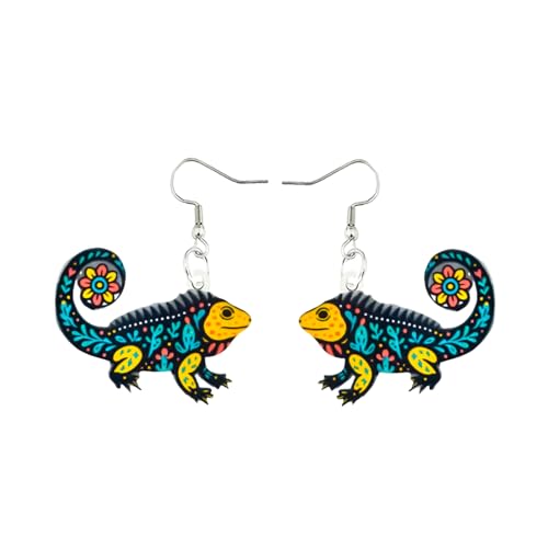 Carniee Vintage Acryl Tiere Hänge Ohrringe Nette Tier Ohrringe Exquisiter Charme Ohrstecker Verschiedene Feiertagsveranstaltungen/Geburtstagsgeschenke Elegantes Schmuckdesign für Frauen Mehrfarbig von Carniee