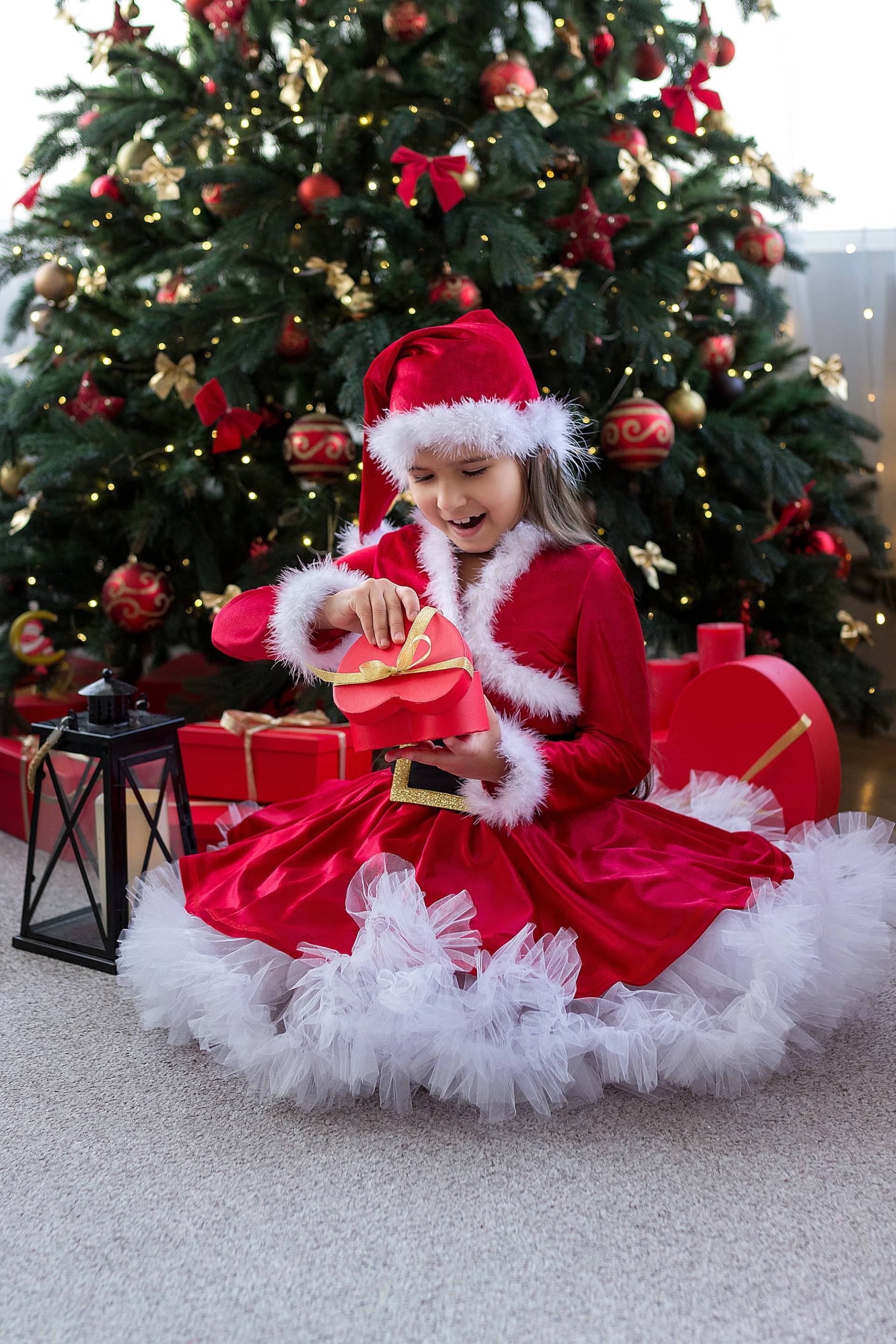 Fräulein Santa Claus Kostüm, Kleinkind Weihnachtskleid, Mädchen Weihnachtskostüm, Weihnachts Tutu Für Mädchen von CarnivalworldUA