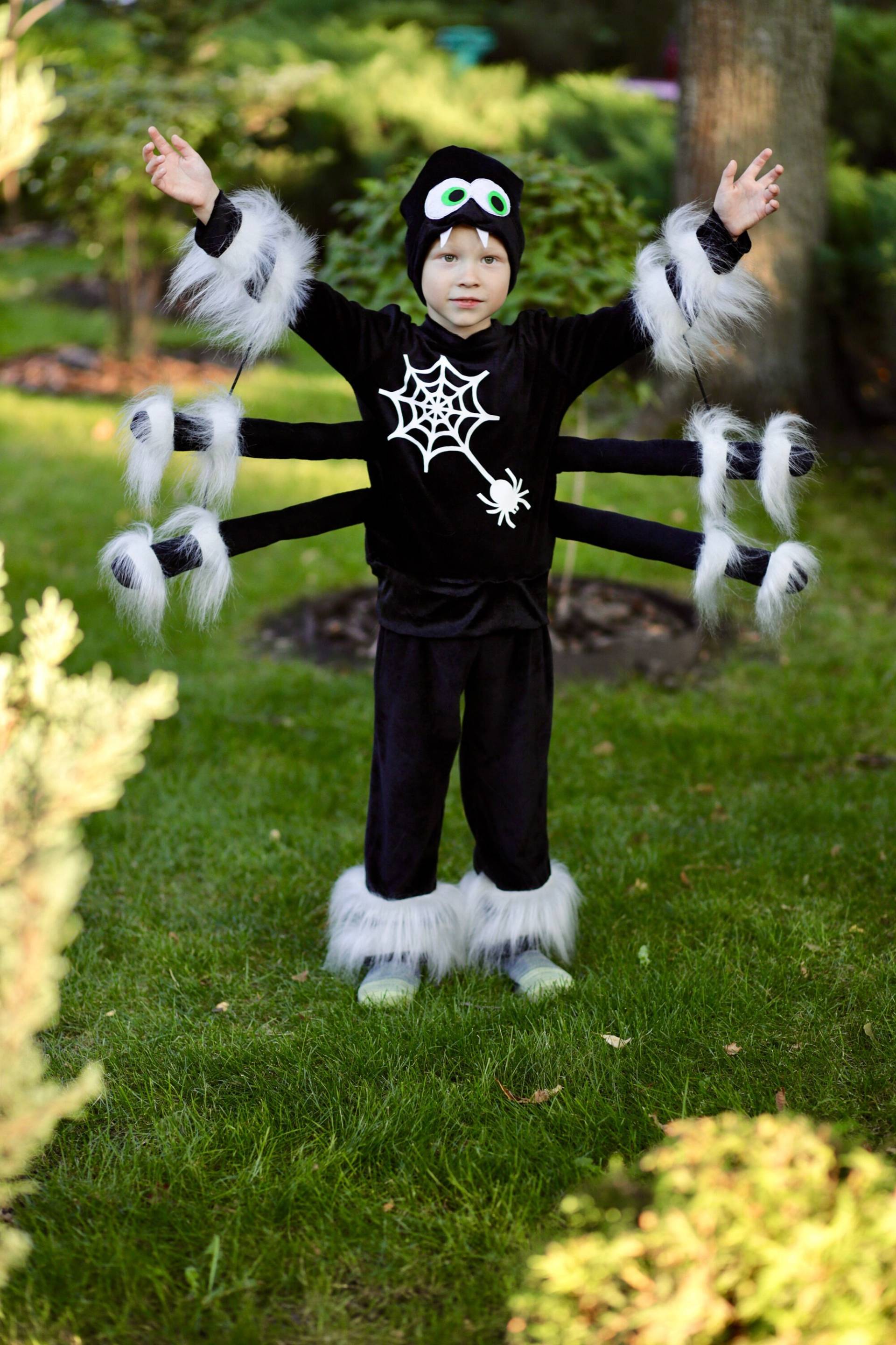 Gruselige Spinne Kostüm Für Jungen Und Mädchen, Kleinkind Fasching Kostüm. Halloween Kinder Outfit, - Handgemachtes Insektenkostüm von CarnivalworldUA