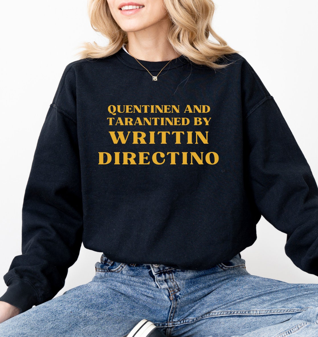 Quentinen & Tarantined By Writtin Directino Sweatshirt, Witziger Filmregisseur Pullover, Lustiges Film Sweater Geschenk, Quentin Tarantino Quentinen & Tarantined By Writtin Directino Sweatshirt, Witziger Filmregisseur Pullover, Lustiges Film Sweater Geschenk, Quentin Tarantino von CaroCloudStudio