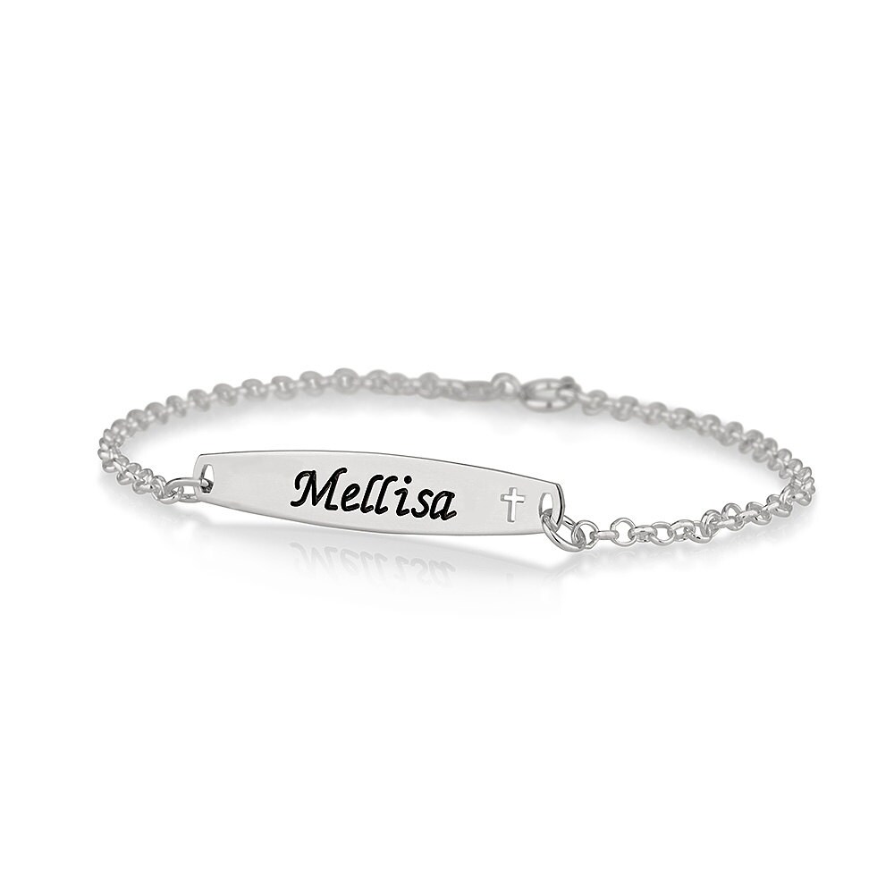 Handschrift Sterling Silber Bar Armband Personalisiertes Signatur Typenschild von CarolJewelryArt