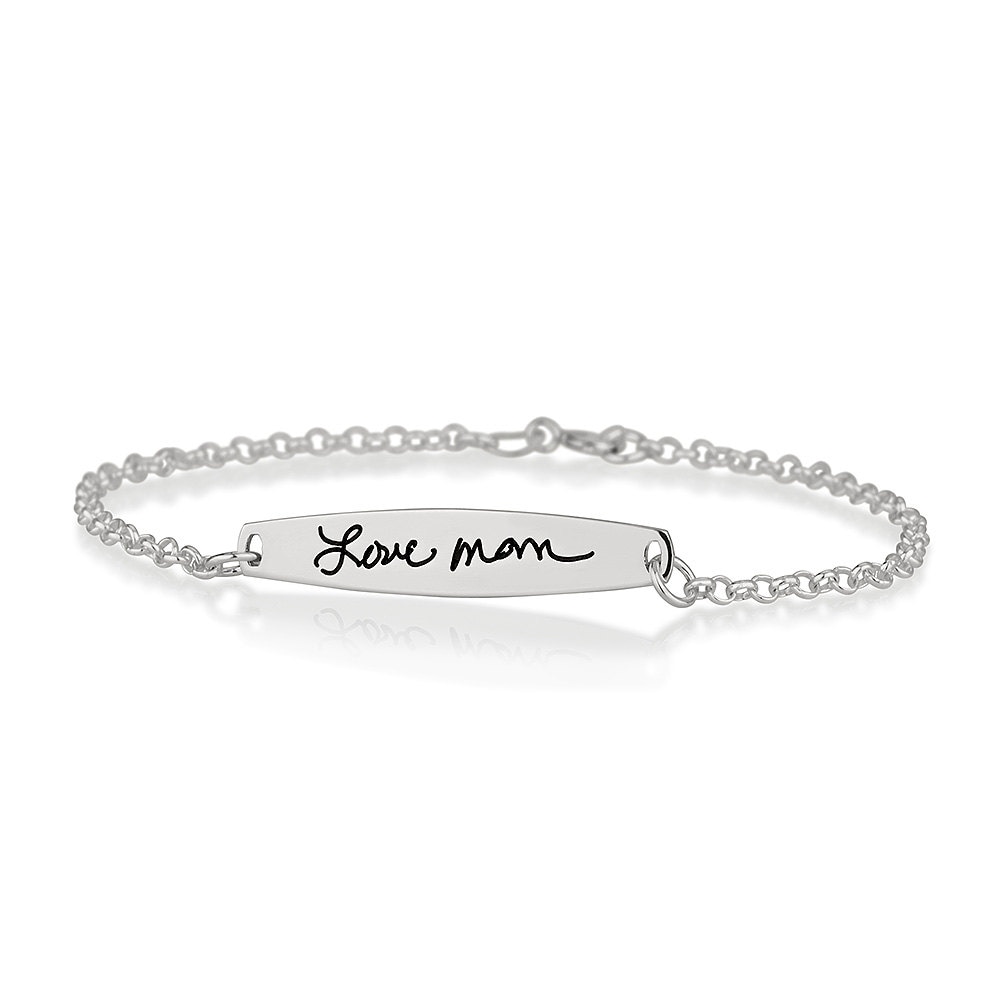 sterling Silber Handschrift Armband - Personalisierter Signature Schmuck von CarolJewelryArt