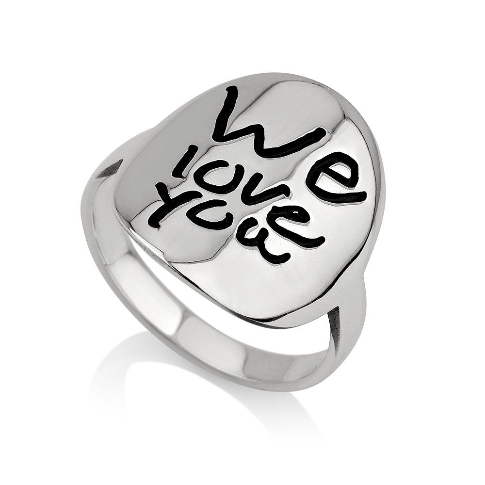 Handschrift Ring - Personalisierter Mit Deiner Persönlichen Unterschrift Signatur Schmuck von CarolJewelryArt