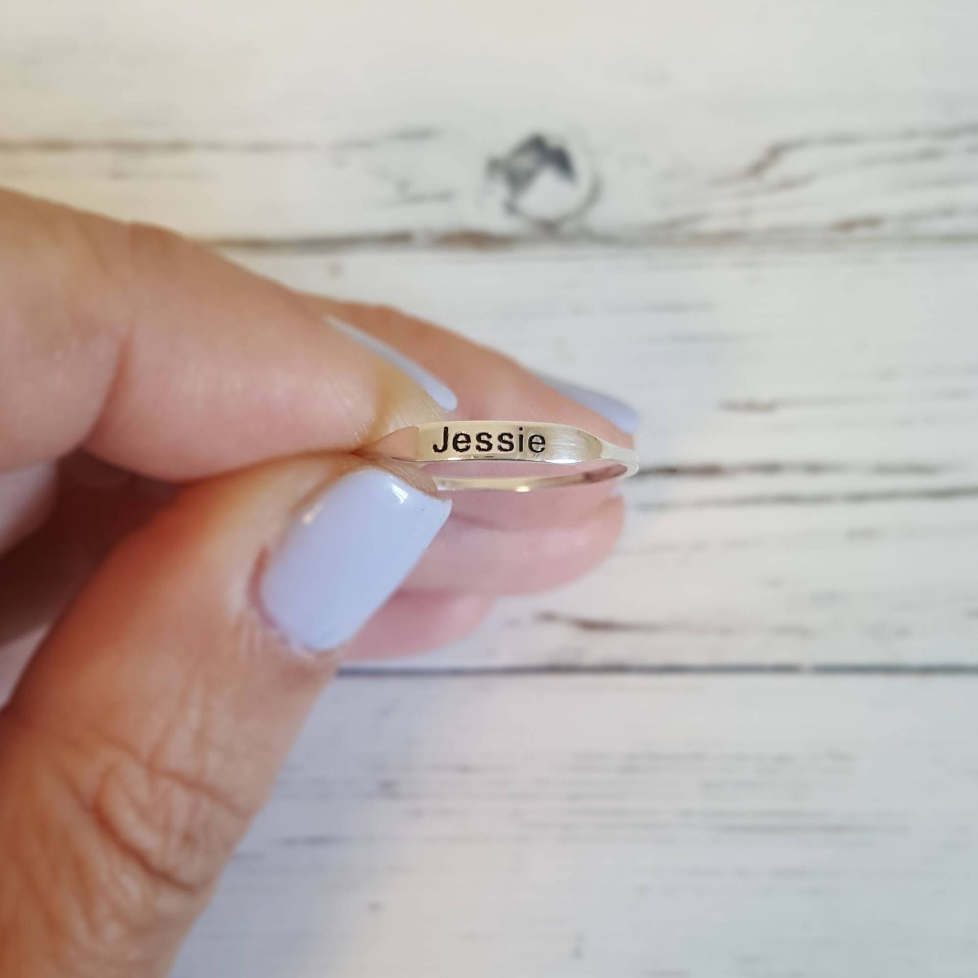 Personalisierter Ring Aus Sterlingsilber Brautjungfern-Schmuck von CarolJewelryArt