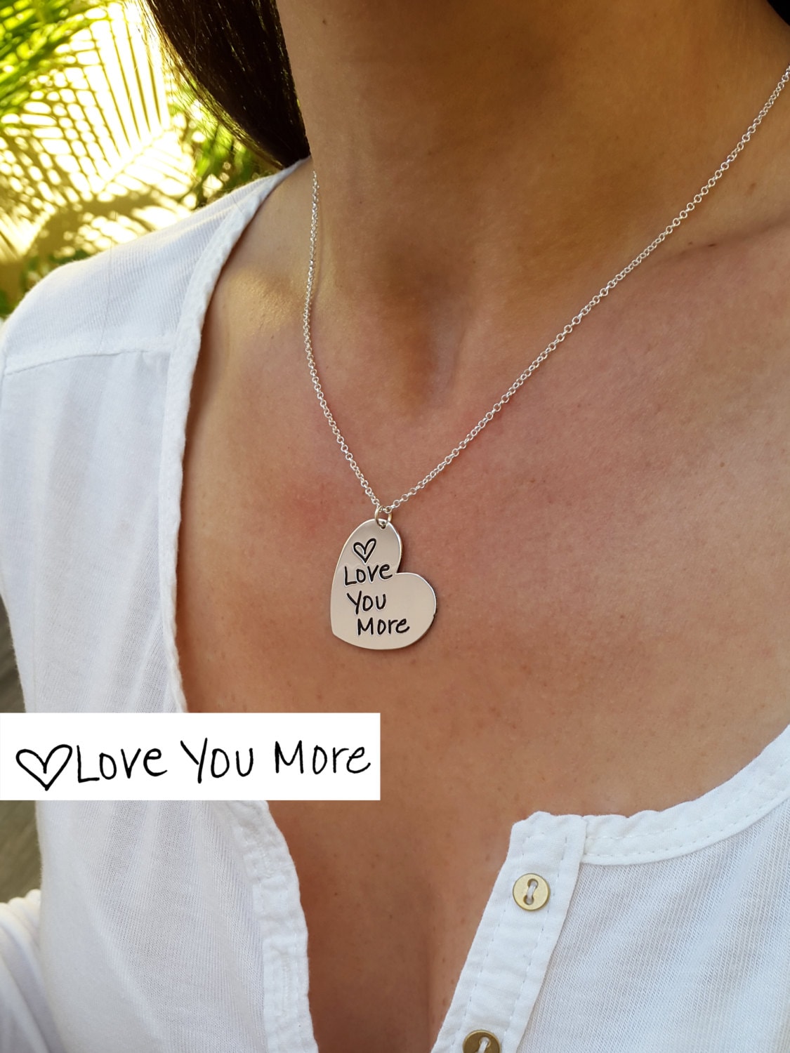 Personalisierte Unterschrift Herz Halskette - Sterling Silber Handgeschriebener Schmuck von CarolJewelryArt