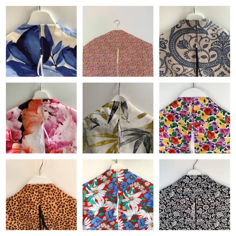 Baumwoll Kleidersack, Muster-stoffe, Brautkleid Tragetasche, Trauzeuge Anzug Passende Sets, Kulturbeutel, Schuhbeutel von CarolTyeDesigns