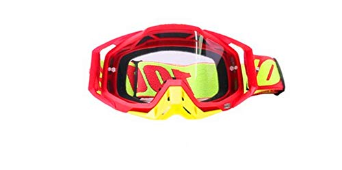 Carolilly Motocross Brille Motorrad Skibrille Snowboard Brille für Männer Frauen Brille mit Antibeschlag, Windbeständigkeit, staubdichte Isolierung Gr. Einheitsgröße, M von Carolilly