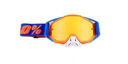 Carolilly Motocross-Brille, Motorrad-Skibrille, Überbrille, Snowboardbrille für Herren und Damen, mit Anti-Beschlag-, Windbeständigkeit, staubdichte Isolierung von Carolilly