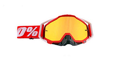 Carolilly Motocross-Brille, Motorrad-Skibrille, Überbrille, Snowboardbrille für Herren und Damen, mit Anti-Beschlag-, Windbeständigkeit, staubdichte Isolierung von Carolilly