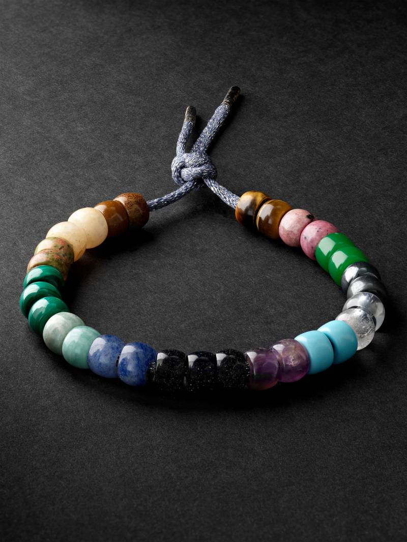 Carolina Bucci - Forte Beads Blackened Gold Multi-Stone Bracelet - Men - Green von Carolina Bucci