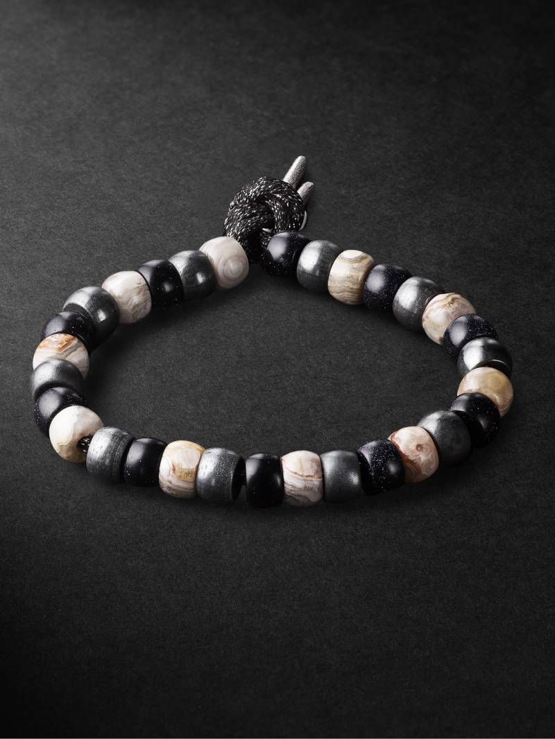 Carolina Bucci - St Tropez Forte Beads White Gold Multi-Stone Bracelet - Men - Gray von Carolina Bucci