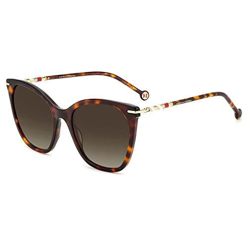 CAROLINA HERRERA Damen Her 0091/S Sonnenbrille, Havanna 2, 54 von Carolina Herrera