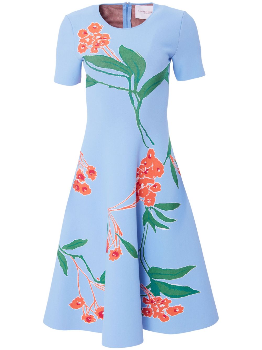 Carolina Herrera Ausgestelltes Jacquard-Kleid - Blau von Carolina Herrera