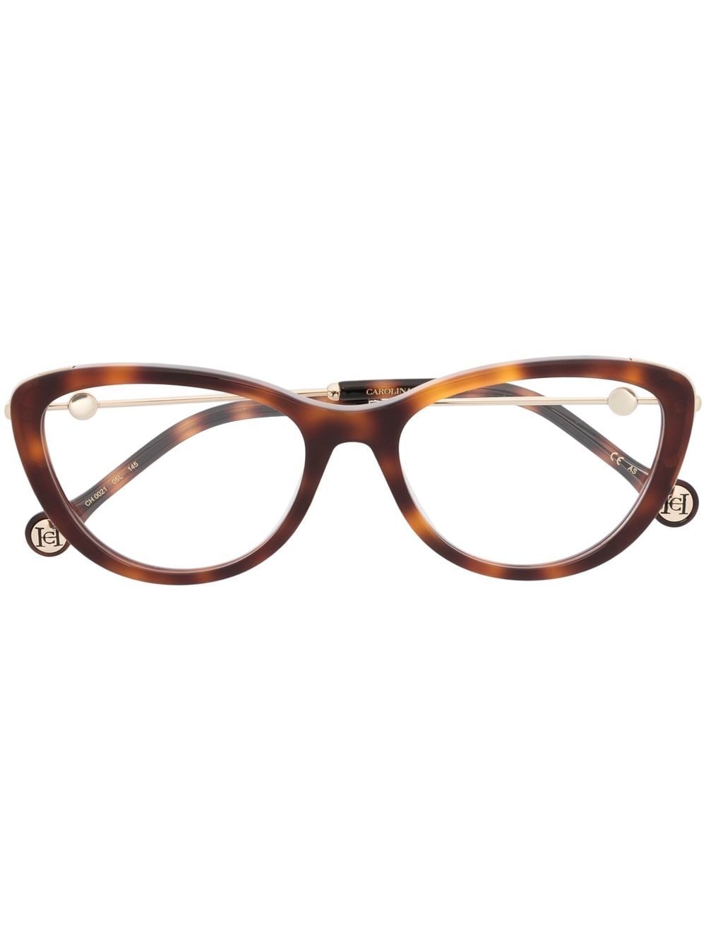 Carolina Herrera Cat-Eye-Brille in Schildpattoptik - Braun von Carolina Herrera