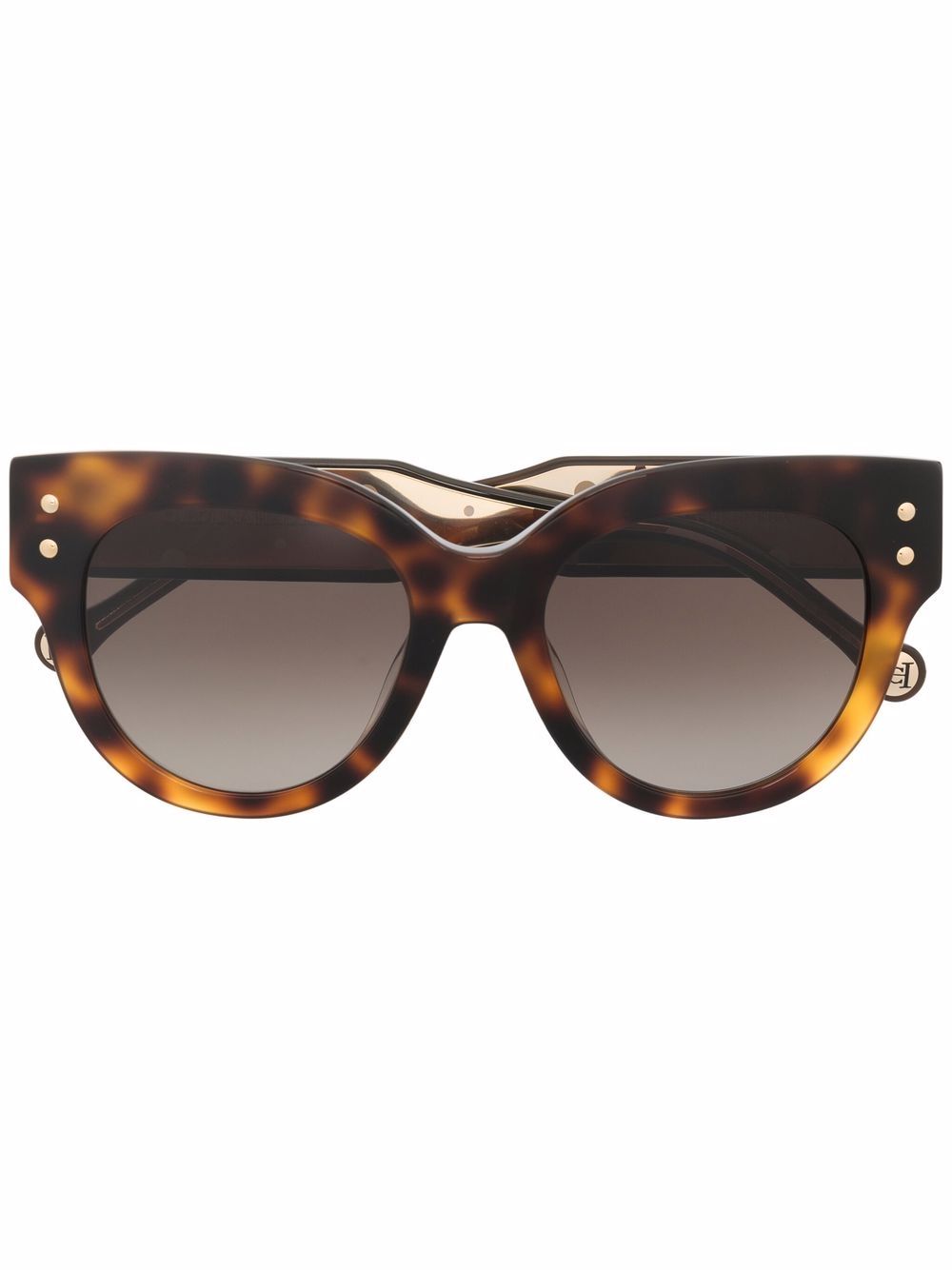 Carolina Herrera Sonnenbrille mit rundem Gestell - Braun von Carolina Herrera