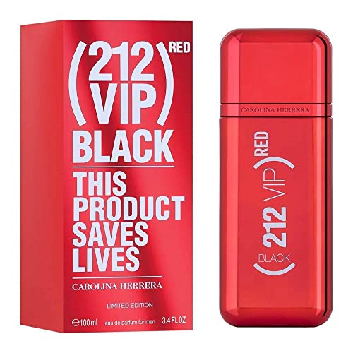Carolina Herrera Unisex EDICION LIMITADA 100ML VAPORIZADOR 212 VIP Black Red for Men 100 ml EAU De Parfum Spray, Rojo, Nur von Carolina Herrera