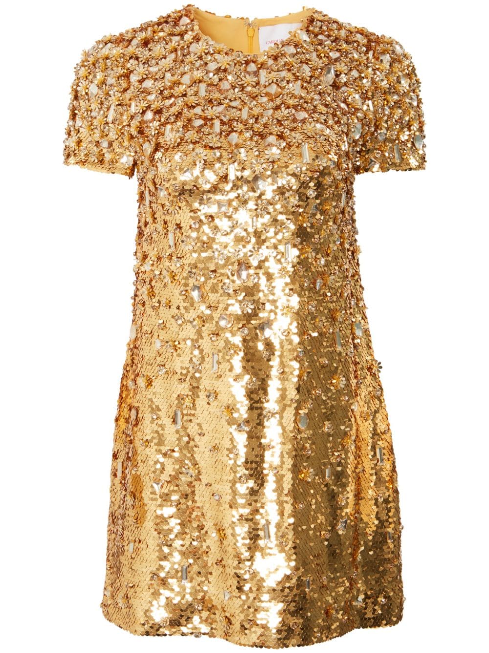 Carolina Herrera Minikleid mit Pailletten - Gold von Carolina Herrera