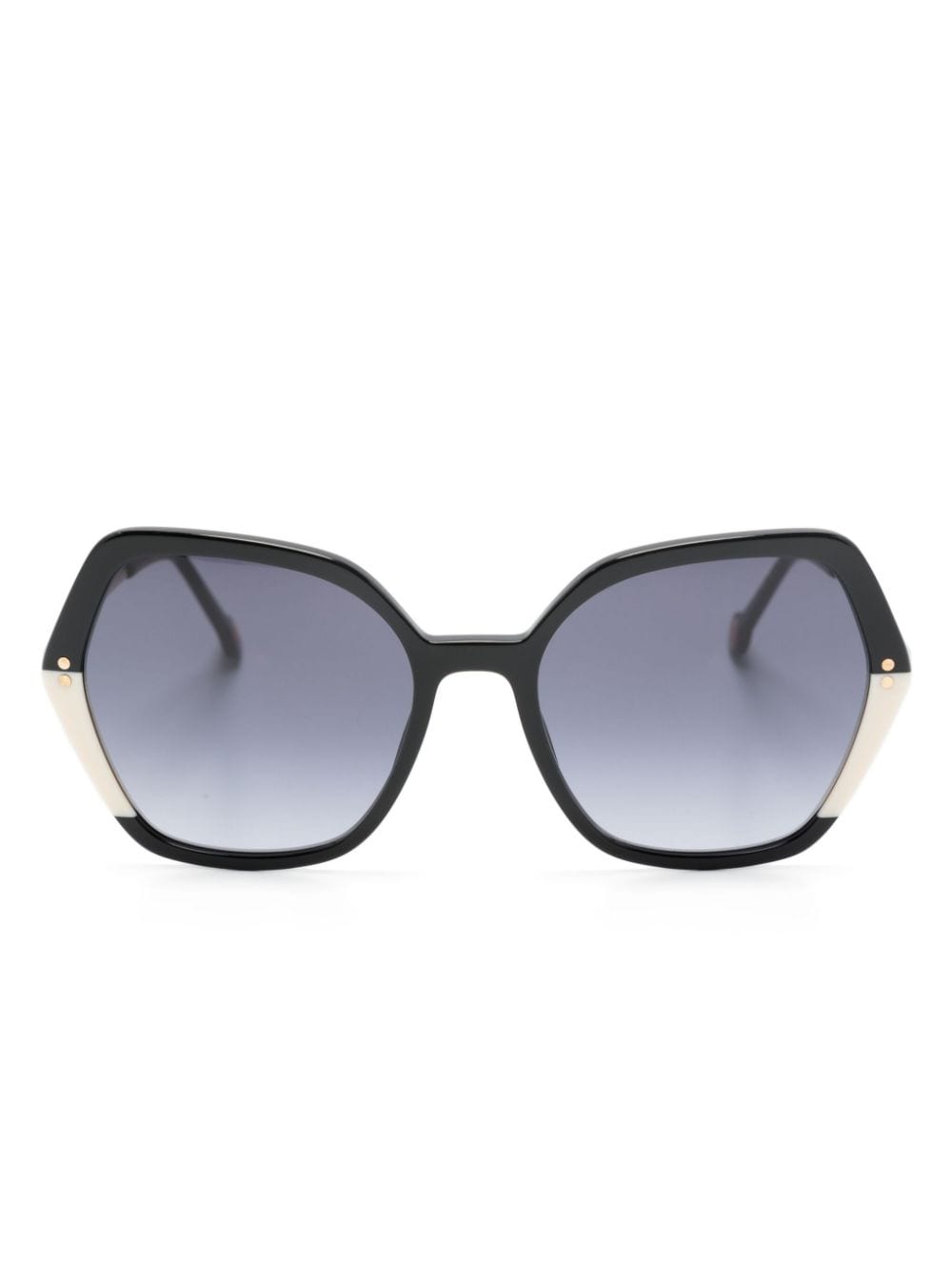 Carolina Herrera Sonnenbrille mit Oversized-Gestell - Schwarz von Carolina Herrera