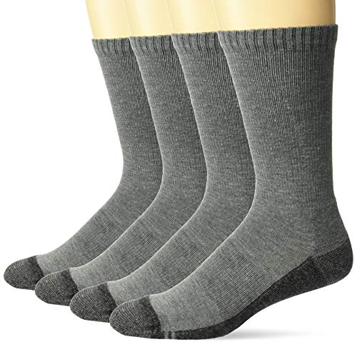 Carolina Ultimate Herren Copper Ultra-dri Seamless Boot Crew, 4 Paar Lässige Socken, GRAU, Large von Carolina Ultimate