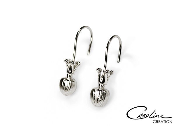 Ohrringe | Haselnüsse Mit Krone Silber von CarolineCreationArt